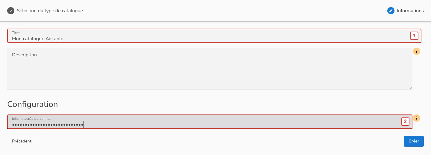 Configuration du connecteur Airtable