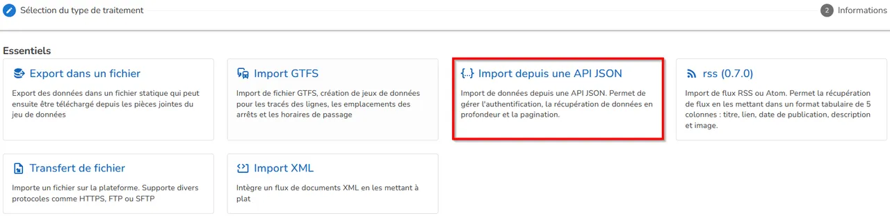 Import JSON