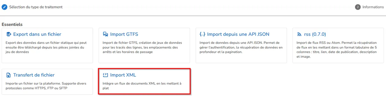 Import XML