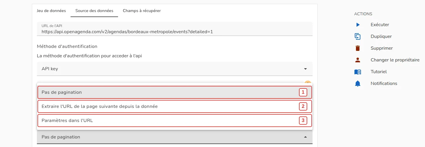 Les trois méthodes de pagination