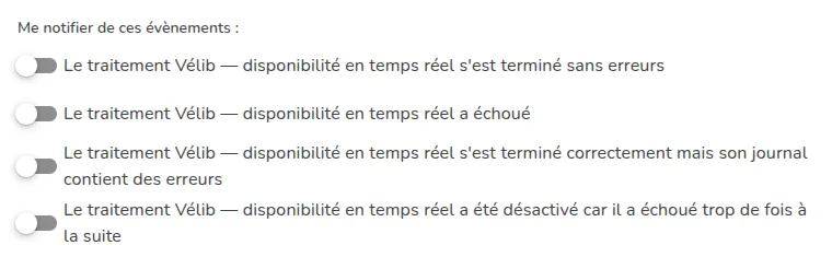 Abonnement aux notifications