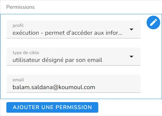 Configurez les permissions pour vos traitements
